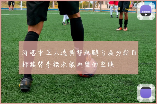 海港中卫人选调整韩鹏飞成为新目标接替李扬未能加盟的空缺